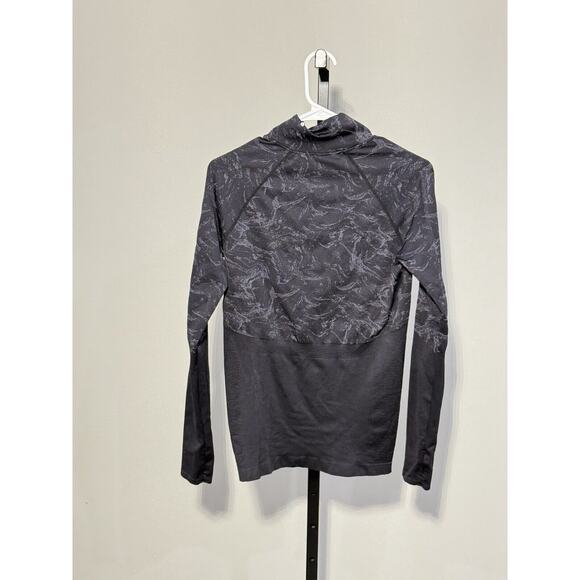 FABLETICS Amelia Black long Sleeve Half Zip Mock Neck Seamless Athletic Top M - Picture 2 of 4